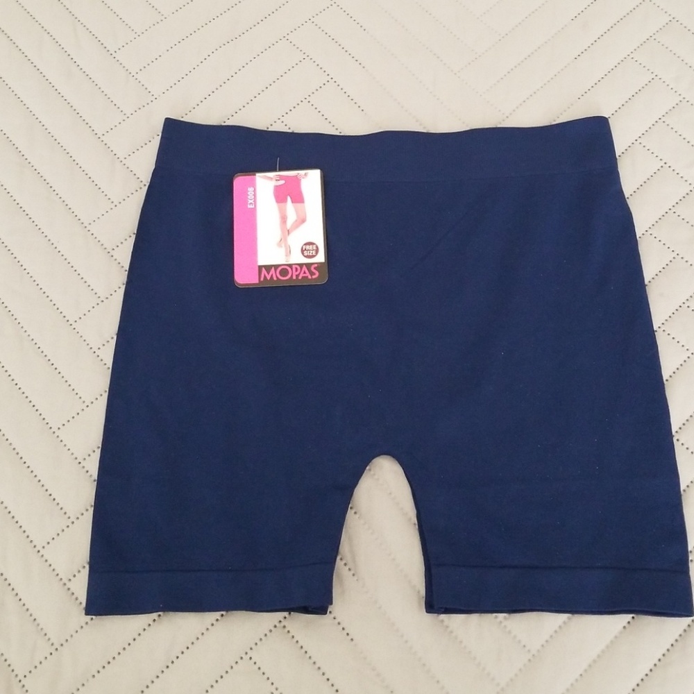 Mopas Spandex Shorts Navy EX006